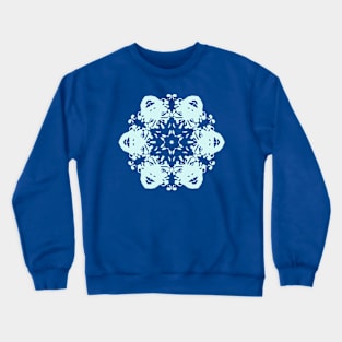 Pastel Blue Faces Crewneck Sweatshirt